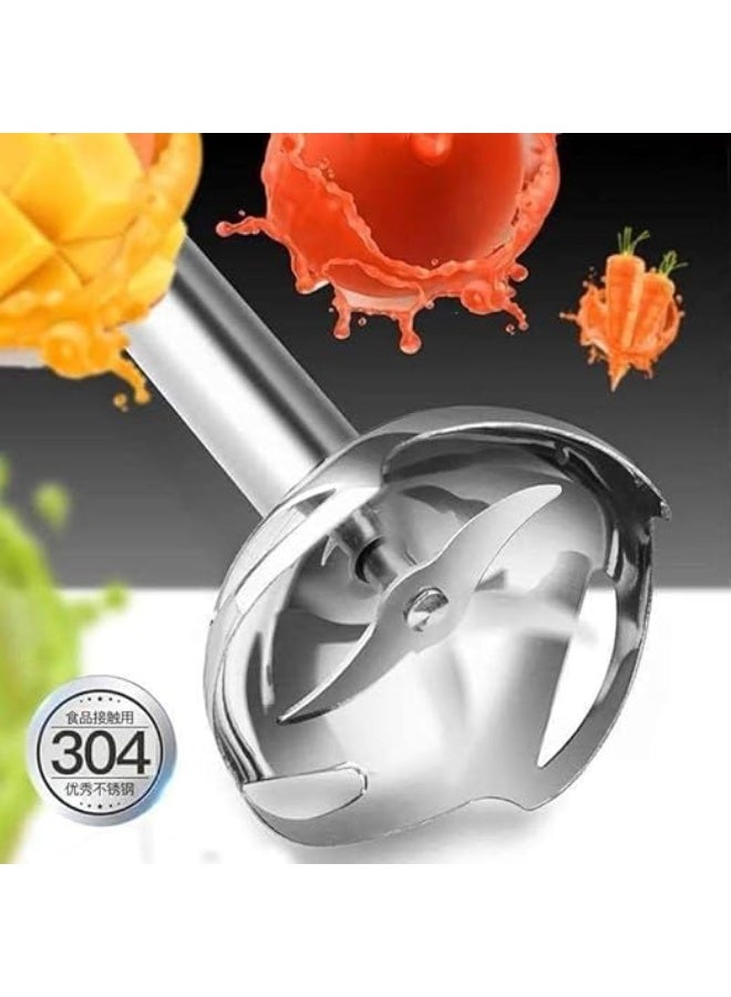 هاند بلندر 3×1 بقوة 600 وات – دراع معدني مضاد للصدأ، استخدام ساخن وبارد مع دورق معيار ومضرب خفق H - Image 3